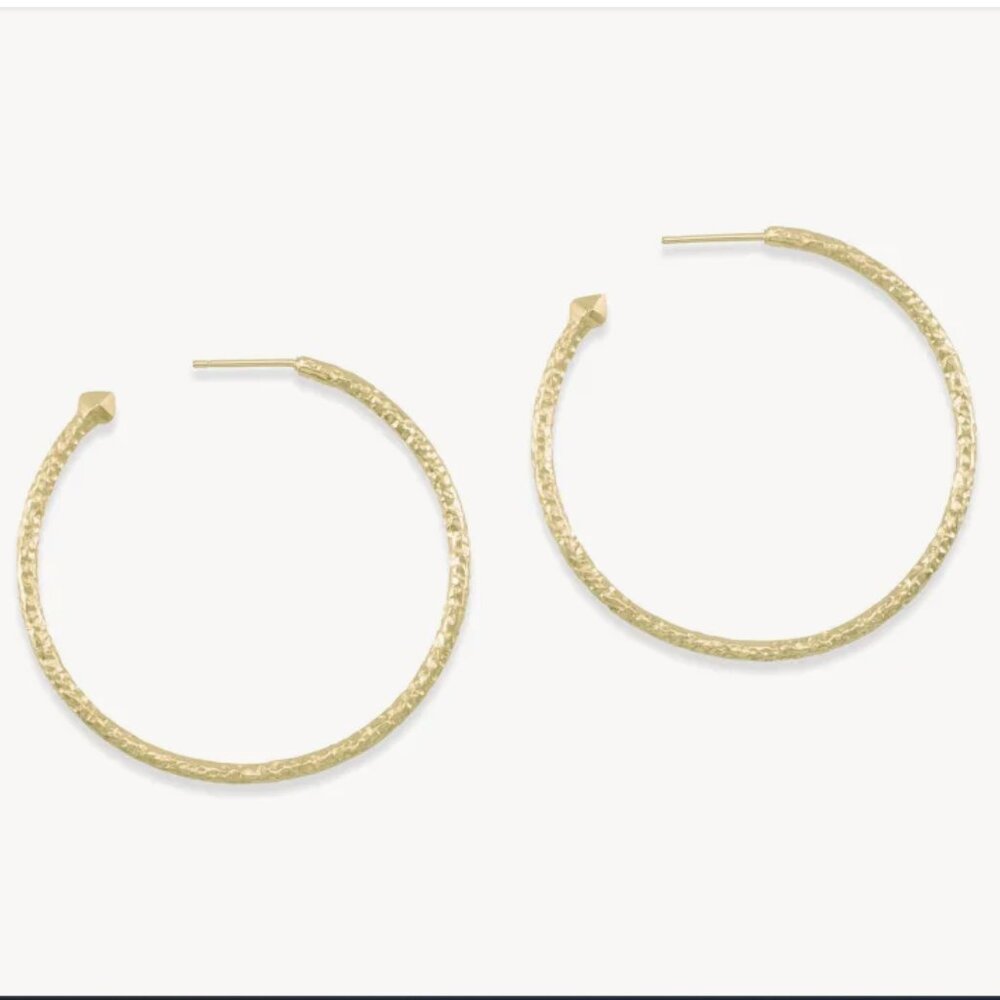 Kendra Scott Hammered Hoop Earrings